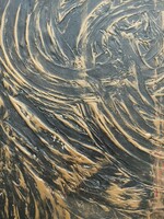 KarTü Art - BLACK HEART 50 x 100 cm festmény