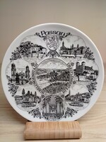 Dinner plate with the sights of Passau