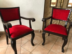 Neo-Renaissance armchair, 2 pcs