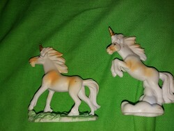 Retro quality toy unicorn j- unicorn fairy plastic horse figures together as in the pictures