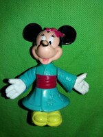 Retro movable walt disney extremely rare minnie mouse japanese geisha mouse figure 10 cm according to the pictures
