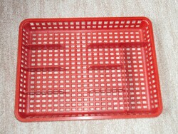 Retro plastic cutlery holder made in Czechoslovakia - from the 1970s