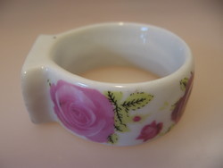 2 English pink Adler porcelain napkin rings for sale together
