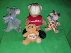 Retro toy advertising figures of multinational companies plush figure package 4 pcs in one according to the pictures