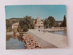 Régi képeslap Balaton fotó levelezőlap Révfülöp Hajóállomás