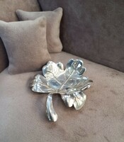 Silver leaf jewelery tray