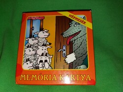 Retro Magyar Népmesék memória kártya játék kártya dobozával a képek szerint