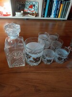Vintage whiskey glass set