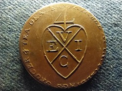 Anglia 1/2 Penny Lancashire - Manchester teaházi zseton 1793 (id69483)