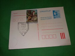 Régi makulátlan levelező lap bélyeggel a képek szerint