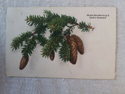 1947 ran postcard: Christmas greetings