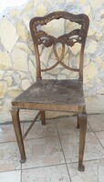 Antik szecessziós fa szék