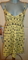 Women's short dress with yellow pattern 36 s