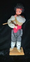 Retro Bulgarian folk costume doll 20 cm old ornament Burgas souvenir