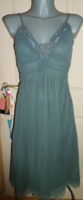 Green blue green women's casual dress with straps 36