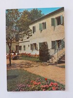 Old postcard Balatonszeme retro photo postcard state insurance resort