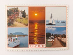 Régi képeslap Balaton retro fotó levelezőlap Révfülöp