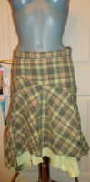 Green checkered skirt 36