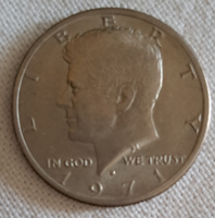 1971. Kennedy fél dollár USA  (63)