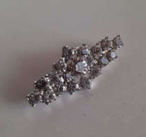 Brooch in nice condition, studded with cut rhinestones