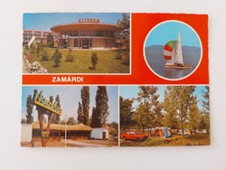 Régi képeslap Balaton retro fotó levelezőlap 1983 Zamárdi Étterem Neszebár