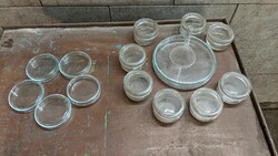 Apothecary glass jars - set