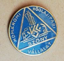 Komárom petroleum industry company badges, key rings