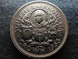 Zimbabwe Cecil Rhodes .500 ezüst 1 korona 1953 (id65333)