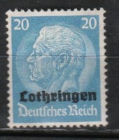 German occupation 0025 (Lorraine) we 9 post office 2.20 euros