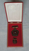 Socialist brigade badge, in box