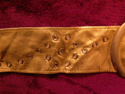 Gold-colored women's belt