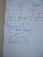 A collection of autographs from the artists of the Hungarian State Opera House, Mihály Székely, Mária Gyurkovits...