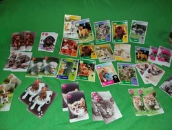 Retro magyar cicás - kutyás játék kártya lapok hiánypótlásra EGYBEN a képek szerint