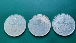 Silver 200 ft 1992-93-94 in good condition, 3 together, Hungary