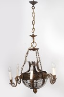 Empire style bronze chandelier
