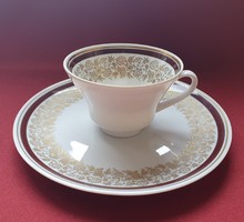Weimar német porcelán kávés teás reggeliző szett csésze kistányér tányér