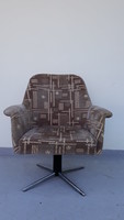 Retro fotel kárpitos forgó fotel szék bútor 5483