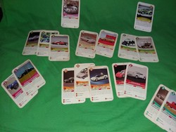 Retro AUTÓS KÁRTYA  játék kártya lapjai hiánypótlásra a képek szerint