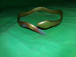 Antik réz a farkába harapó kígyó -öröklét, paradoxon karkötő karperec ékszer a képek szerint