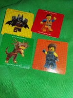 2019. LEGO - WARNER BROS. filmes figurás játék kártyák 4 db egyben a képek szerint