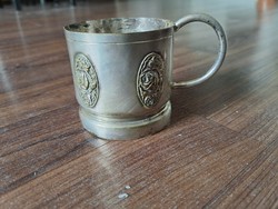 Antique Silver-Plated Drink Holder