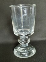 Antique Biedermeier stemmed glass goblet