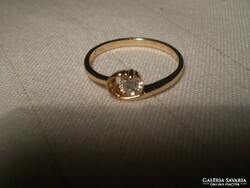 FELÉÉRT! OLASZ18.karátos ​Gold filled TOPÁZ gyűrű