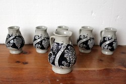 Wine jug set Austrian ceramics