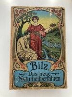 Das neue naturheilfverfahren / antique German medical book with art nouveau cover with litho pictures