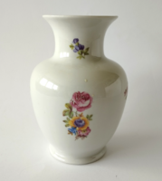 Discounted! Beautiful old Hólloháza porcelain vase with scattered small flower patterns