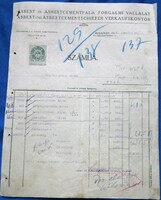 Old invoice 1917 Budapest