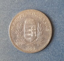 Horthy Miklós ezüst 1 pengő 1927