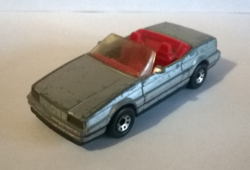 Matchbox 1987 Cadillac Allante Convertible 1/64 Diecast Car Silver