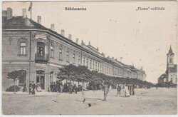 Békéscsaba. Fiume – szálloda. Teván Adolf. 736 sz. MÁV Lev.lap. árusítás. cca. 1920. Postán futott